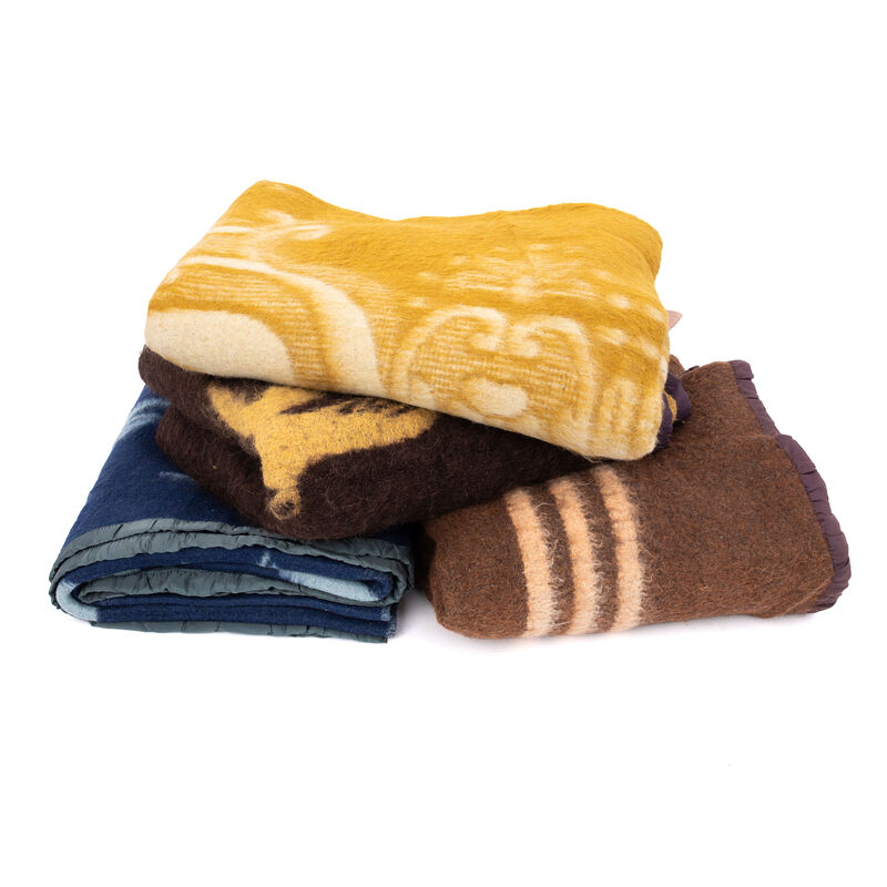 Romanian Wool Blanket Assorted Colors | Used, , large image number 0